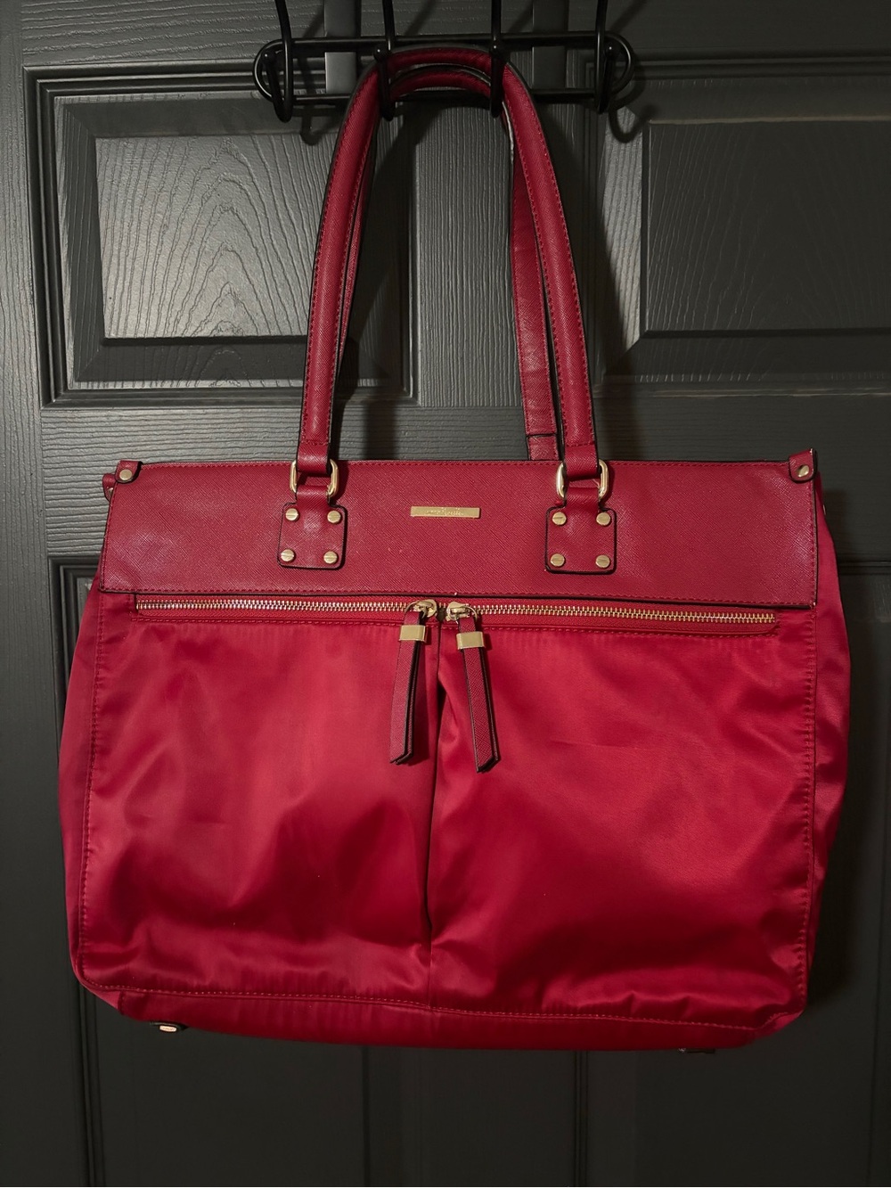 Simply Noelle Red Tote with Gold Accents